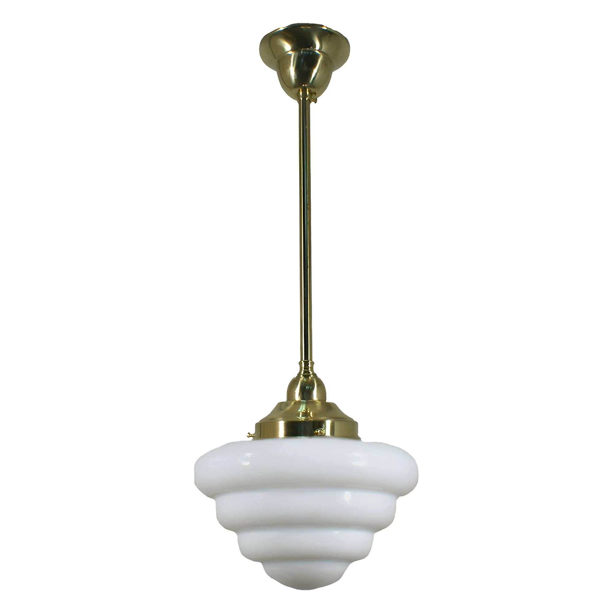 Beehive 10" 1 Light ROD Pendant Light - Black/Chrome/Polished Brass/Chrome Retro - Image 3