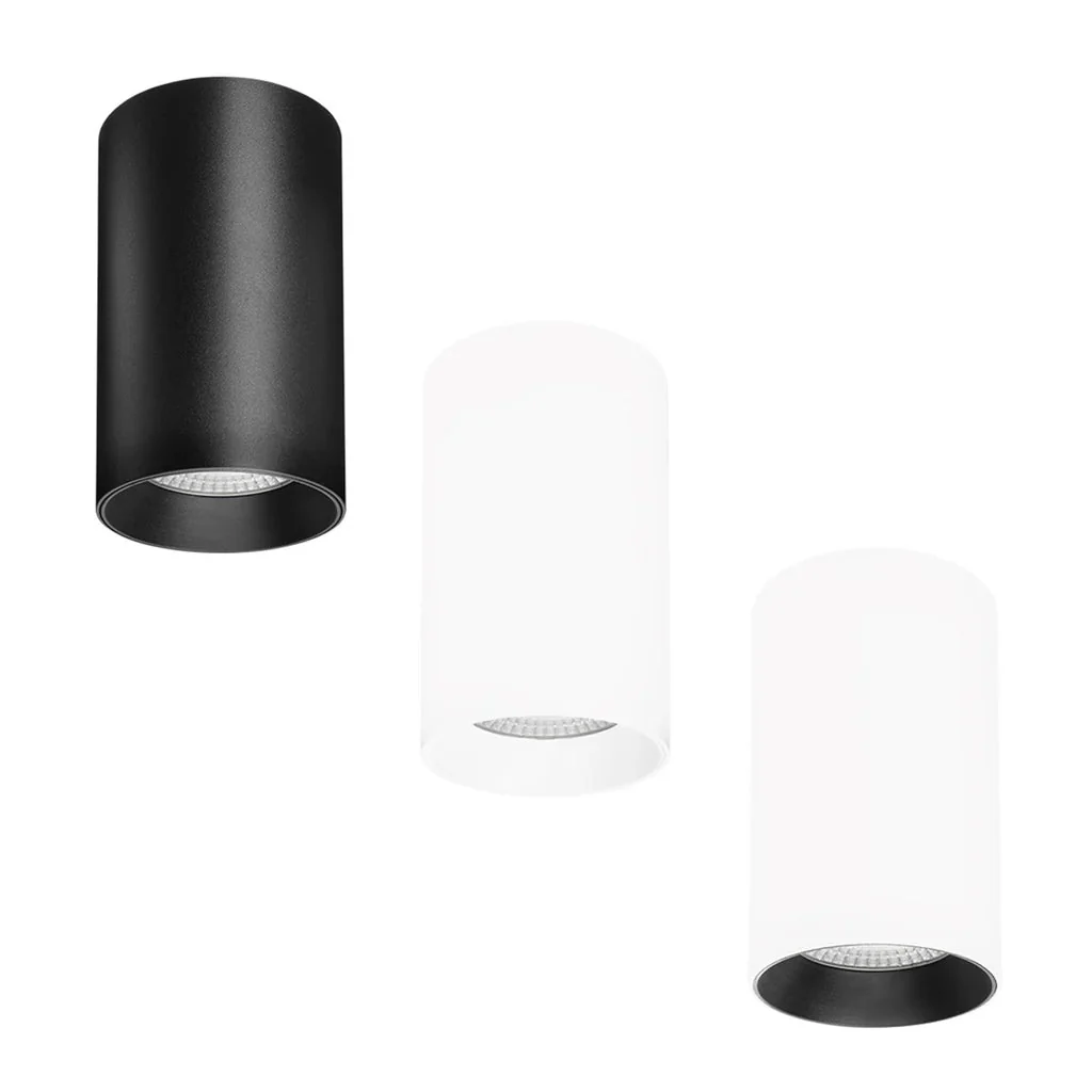 Candela Surface Mounted LED Downlight 12w Black, White CCT CRI 90+ CAN12-TRI-LT Trend Lighting