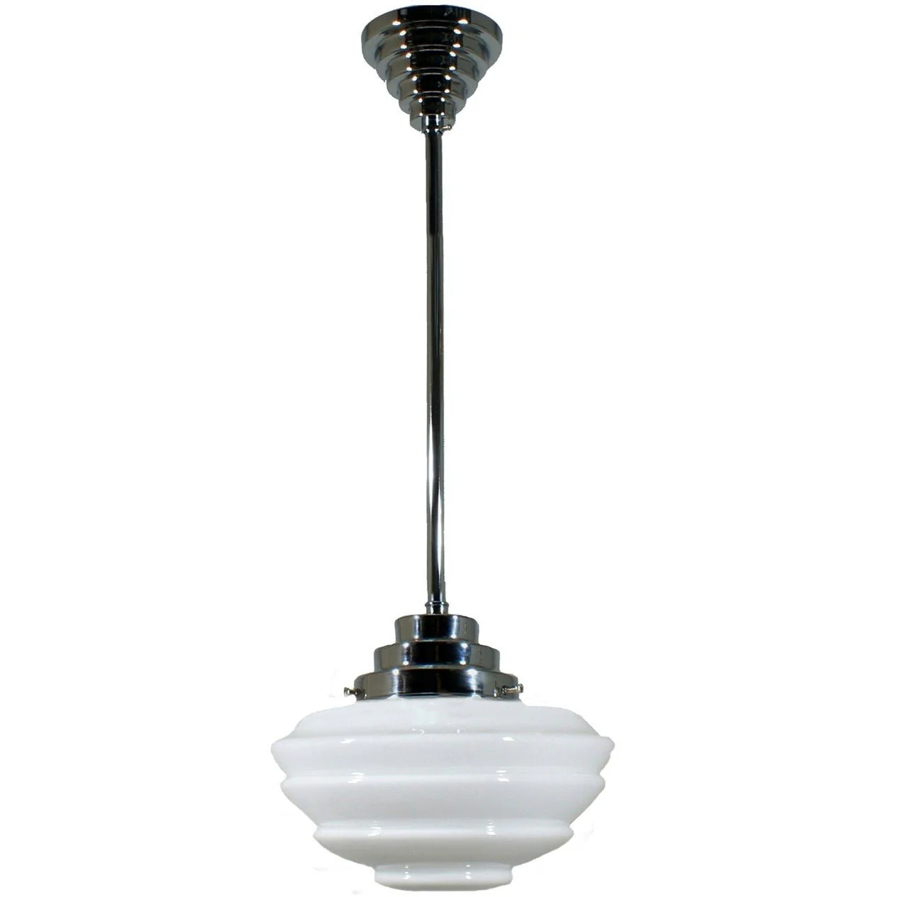 Cannes 1 Light ROD Pendant Light - Black/Chrome/Polished Brass/Chrome Retro - Image 4