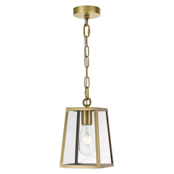 Cantena 15 Industrial Pendant Light Small 1Lt in Antique Brass