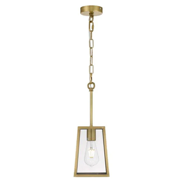 Cantena 15 Industrial Pendant Light Small 1Lt in Antique Brass - Image 2