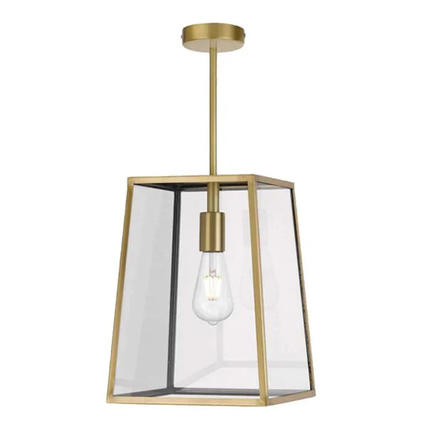 Cantena 25 Industrial Pendant Light Large 1Lt in Antique Brass - Image 2
