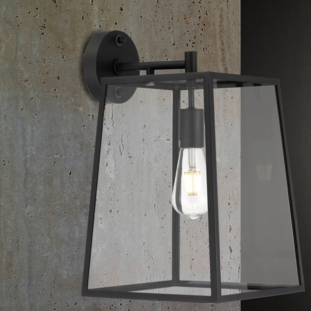 Cantena Outdoor Wall Light Large 1Lt in Antique Black - Image 3