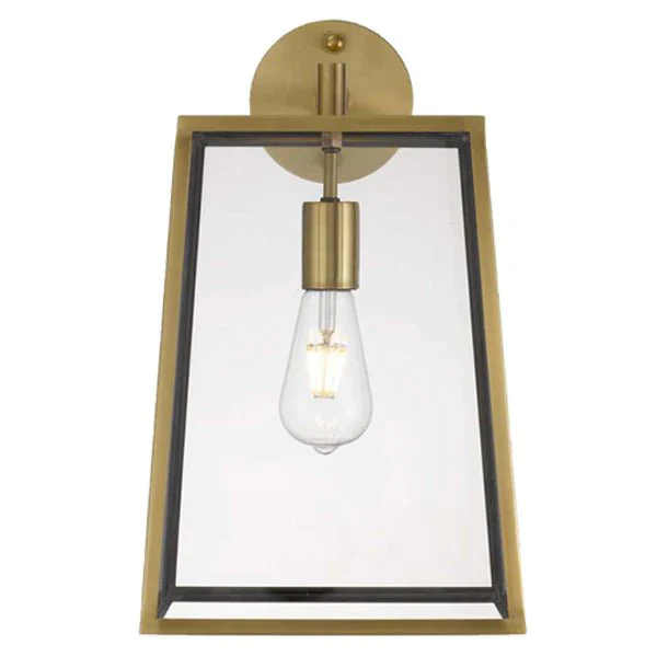 Cantena Outdoor Wall Light Large 1Lt in Antique Brass - Image 3