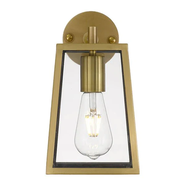 Cantena Outdoor Wall Light Small 1Lt in Antique Brass - Image 3