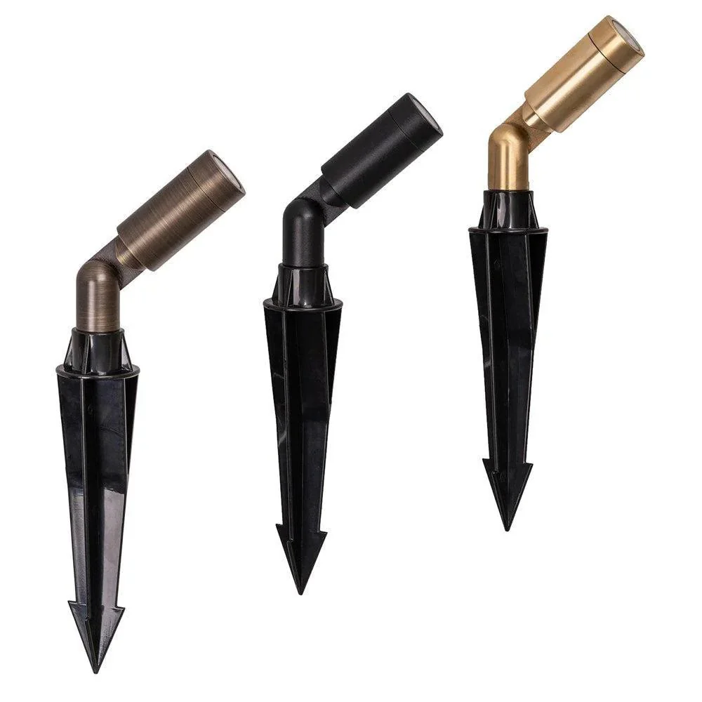 Cilindor LED Garden Spike Light 3w CCT Antique Brass, Black, Brass Havit Lighting HV1435T