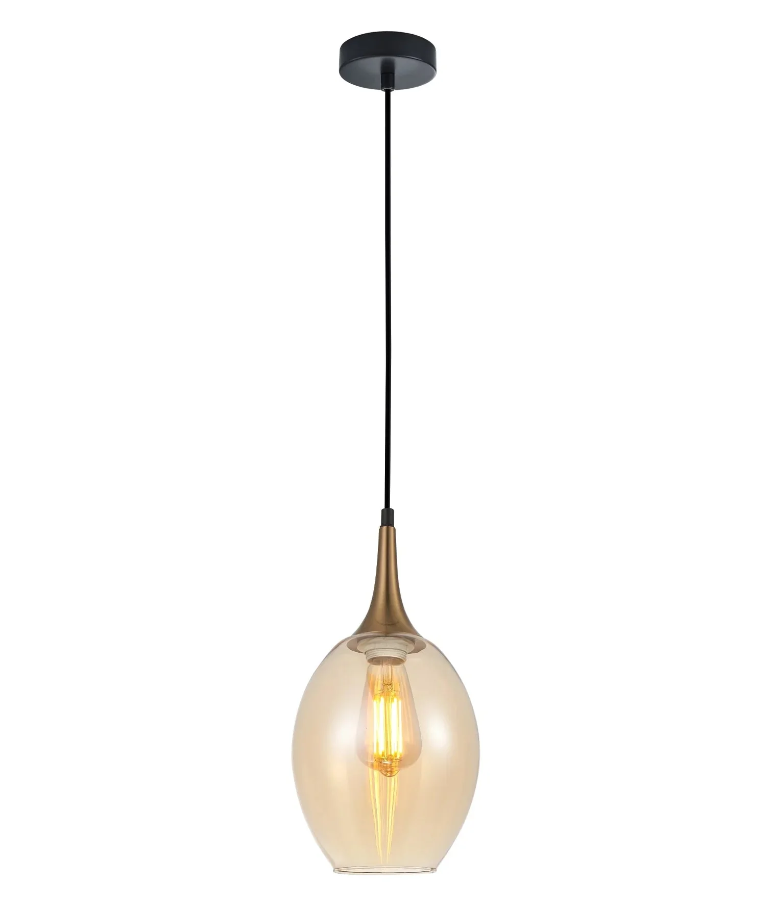 CLA BROTE: Retro Interior Bronze Wine Glass Shape Pendant Lights
