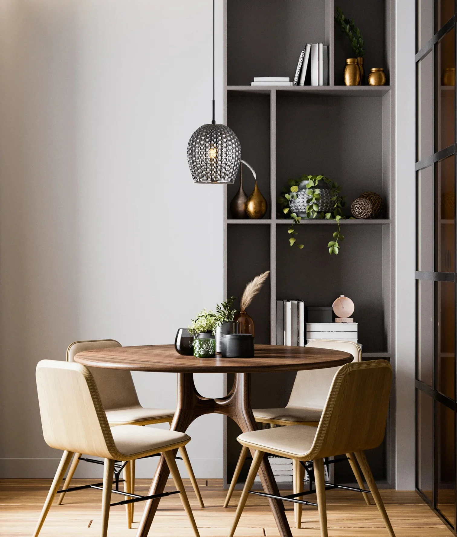 CLA FOSSETTA Interior Wine Glass Shape Dimpled Pendant Lights - Image 4