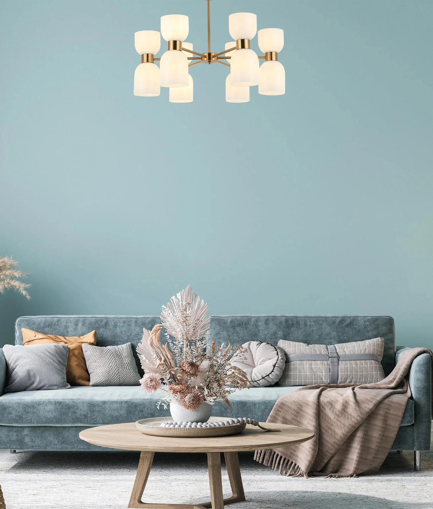 CLA CLESSIDRA Interior Ellipse x12 Round Base Pendant Light - Image 5