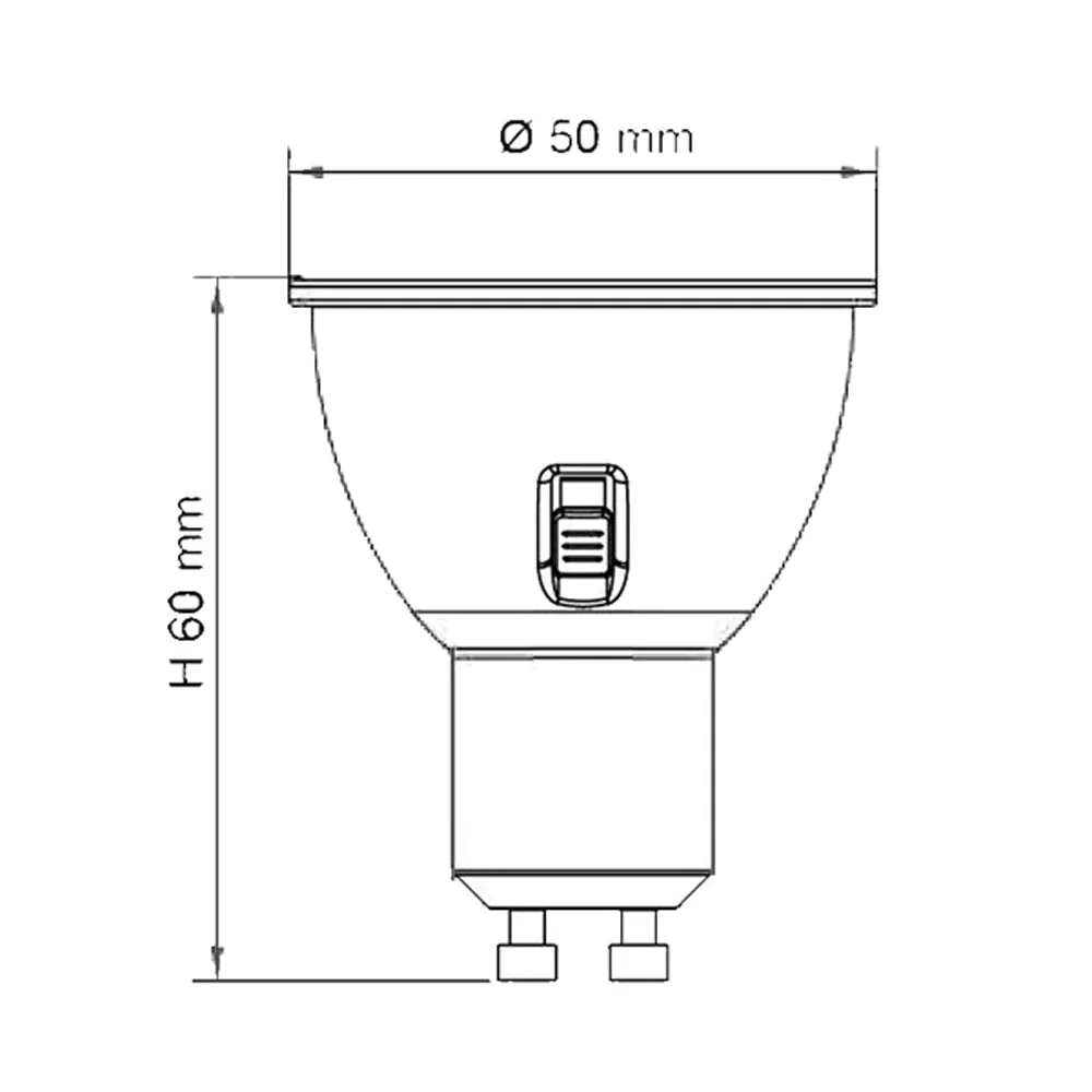 Twin Pack - 6W = 50W LED Tri-Colour GU10 Globe - Image 2