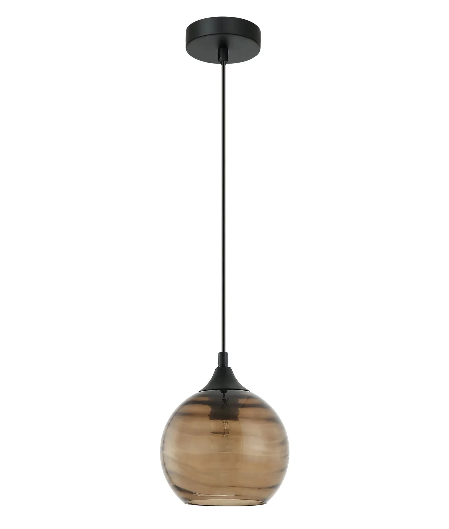 CLA MARBRE: Modern Retro Interior Wine Glass Wavy Glass Pendant Lights - Image 5