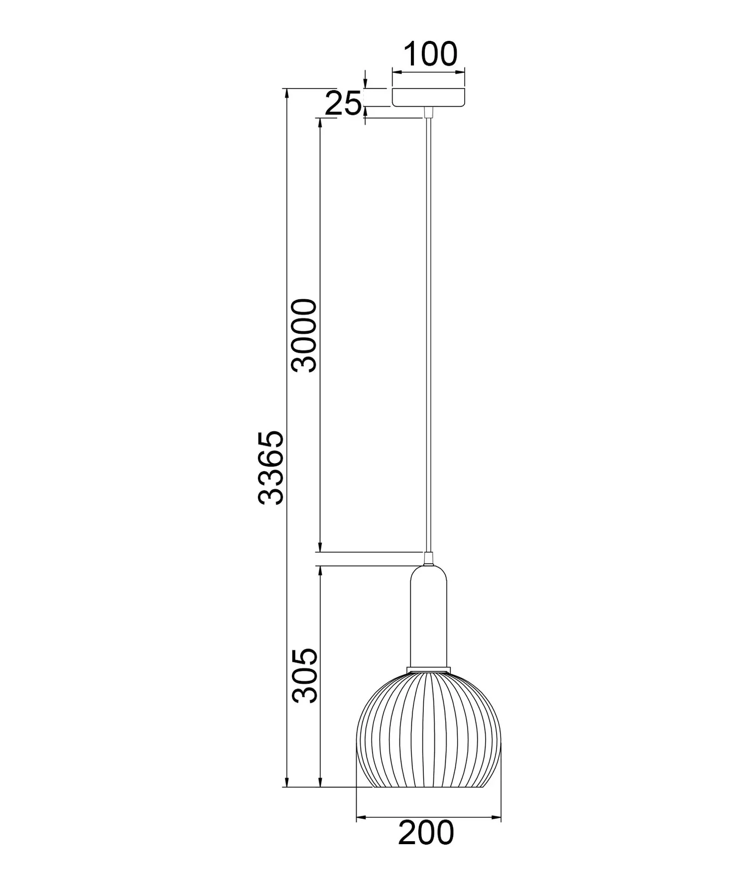 CLA VINTAJ: Interior Wine Glass Shape Ribbed Glass Pendant Lights - Image 13