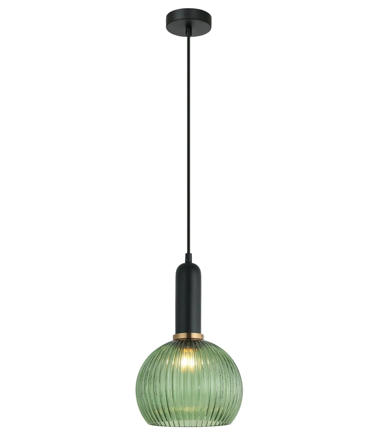 CLA VINTAJ: Interior Wine Glass Shape Ribbed Glass Pendant Lights - Image 5