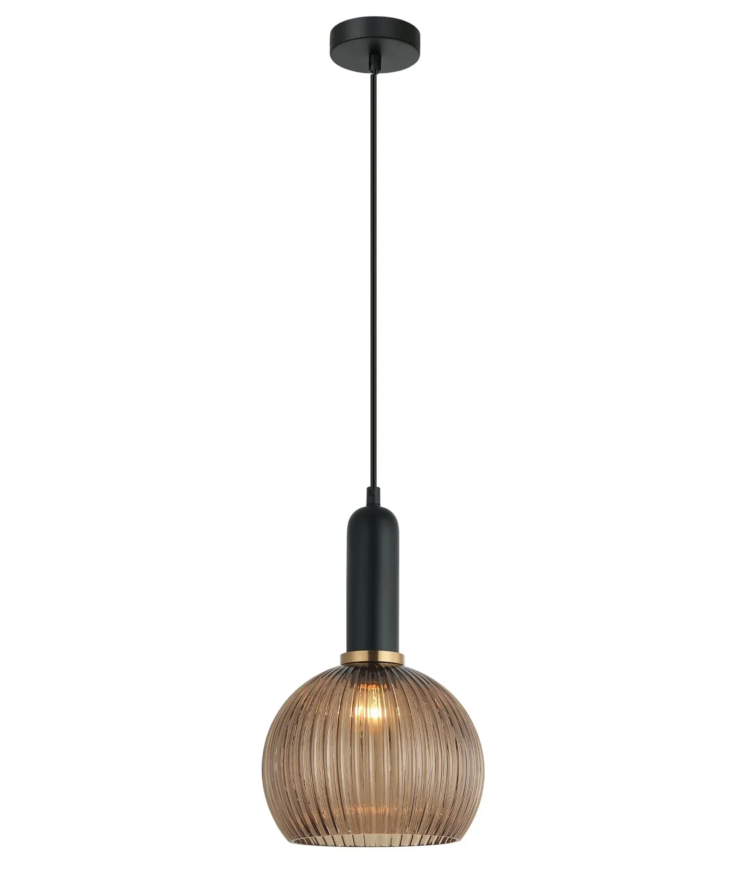 CLA VINTAJ: Interior Wine Glass Shape Ribbed Glass Pendant Lights - Image 7