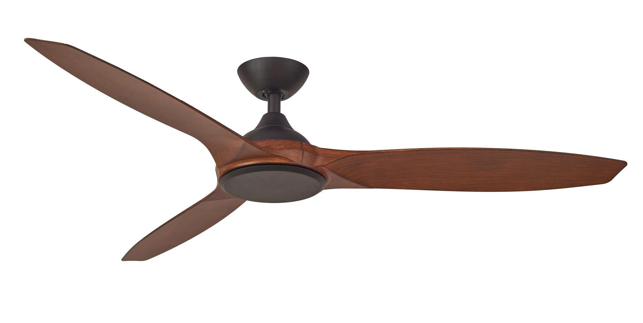56″ (1420mm) Newport DC Ceiling Fan Only With 3 ABS Blade & Remote Control in Old Bronze/Walnut