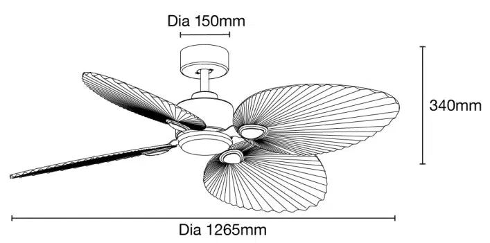 Kingston DC 50″ Smart Ceiling Fan With WIFI Remote Control - Image 3