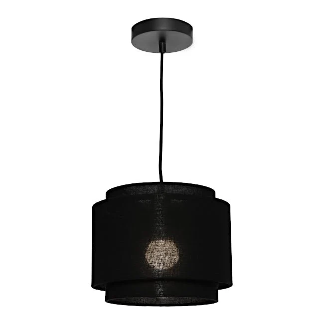 Cougar Bern Pendant Light W250mm Black Metal - BERN1PSBLK