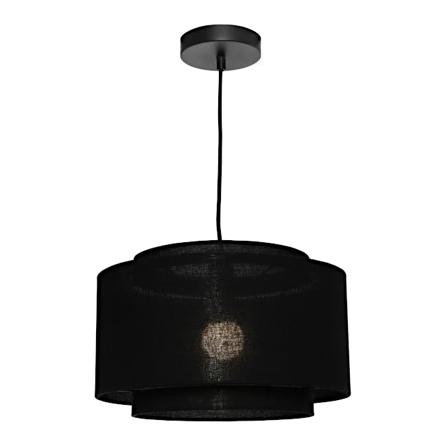 Cougar Bern Pendant Light W350mm Black Shade - BERN1PMBLK