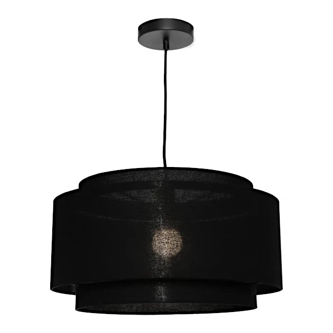 Cougar Bern Pendant Light W450mm Black Shade - BERN1PLBLK