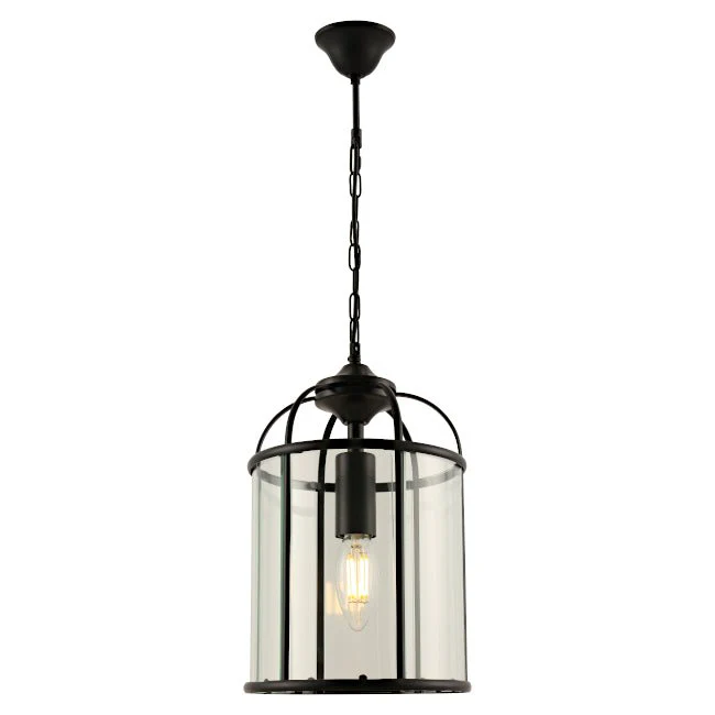 Cougar Black Clovelly Pendant - 1 Light