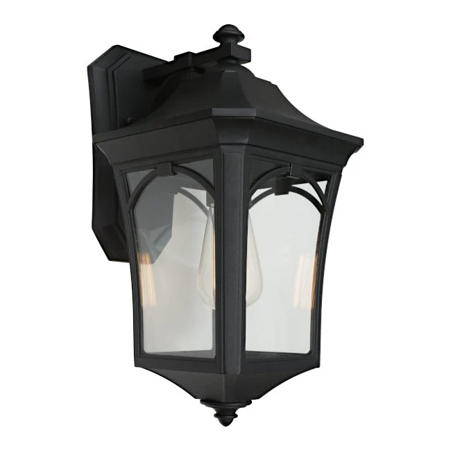 Cougar Burston Large Outdoor Wall Light Black - BURS1ELGBLK