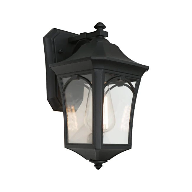 Cougar Burston Small Outdoor Wall Light Black - BURS1ESMBLK