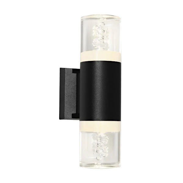 Cougar Calgary 6 Watt Up/Down LED Wall Light Black / Warm White - CALG2EBLK