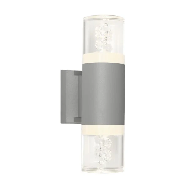 Cougar Calgary 6 Watt Up/Down LED Wall Light Silver / Warm White - CALG2ESLV