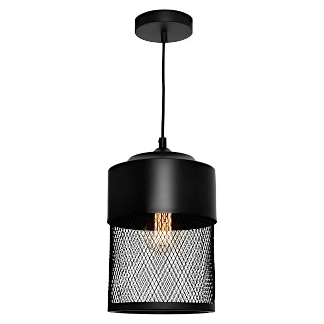 Cougar Galahad 1 Light Pendant Small Black - GALA1PSML