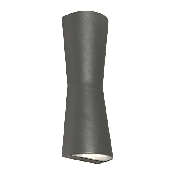 Cougar Graz 12 Watt LED Wall Light Charcoal / Warm White - GRAZ2ECHA