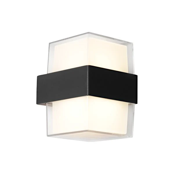 Cougar Haast Outdoor 10W LED Wall Light Black / Tri-Colour - HAAS2EBLK
