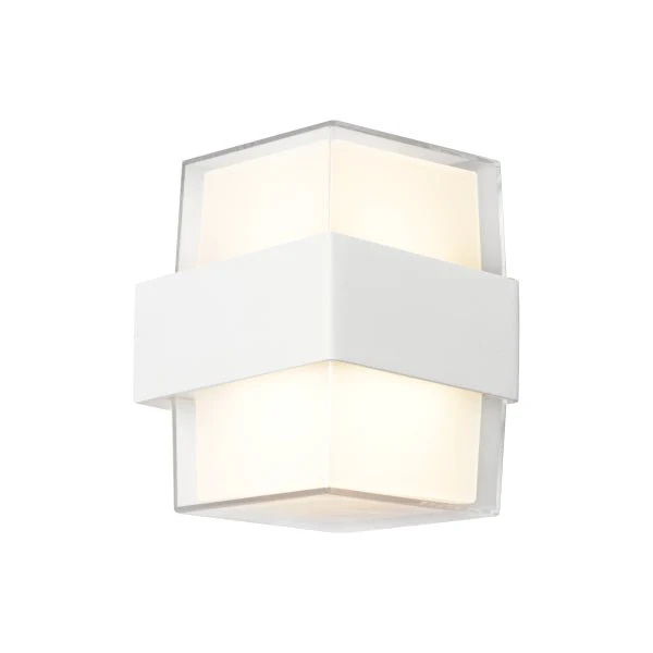 Cougar Haast Outdoor 10W LED Wall Light White / Tri-Colour - HAAS2EWHT