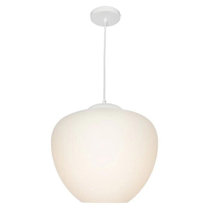 Cougar Helena 1 Light Pendant Large White - HELE1PLWHT