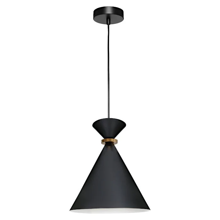 Cougar Julia 1 Light Pendant Black Small or White Small