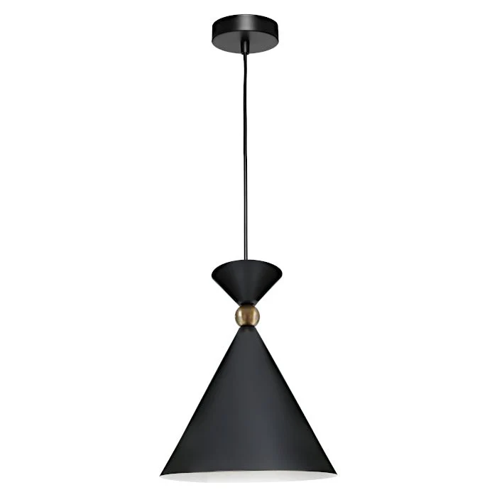 Cougar Krissy Small 1 Light Pendant Black - KRISS1PSBLK