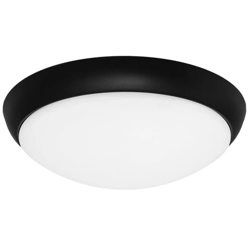 Cougar Lancer 27 Watt Dimmable LED Oyster Light Black / Warm White - LANC27WLED3000KBLK
