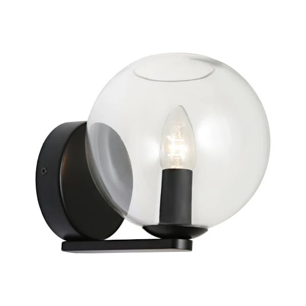 Cougar Orpheus 1 Light Wall Light Black - ORPH1WBLK