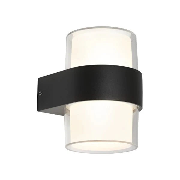 Cougar Otara Outdoor 10W LED Wall Light Black / Tri-Colour - OTAR2EBLK