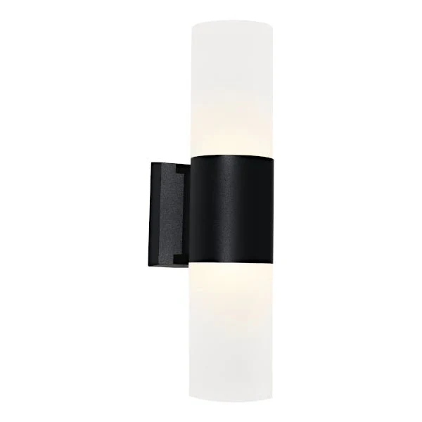 Cougar Ottawa 6 Watt Up/Down LED Wall Light Black / Warm White - OTTA2EBLK