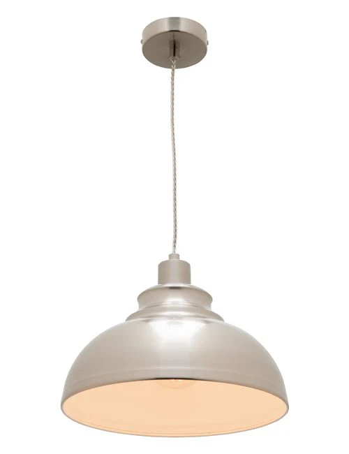 Cougar Risto 1 Light Pendant Satin Chrome - RIST1PSC
