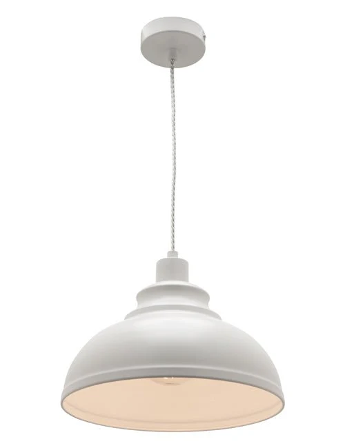 Cougar Risto 1 Light Pendant White - RIST1PWHT