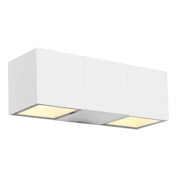 Cougar Solano 10W LED Outdoor Wall Light White / Warm White - SOLA2EWHT