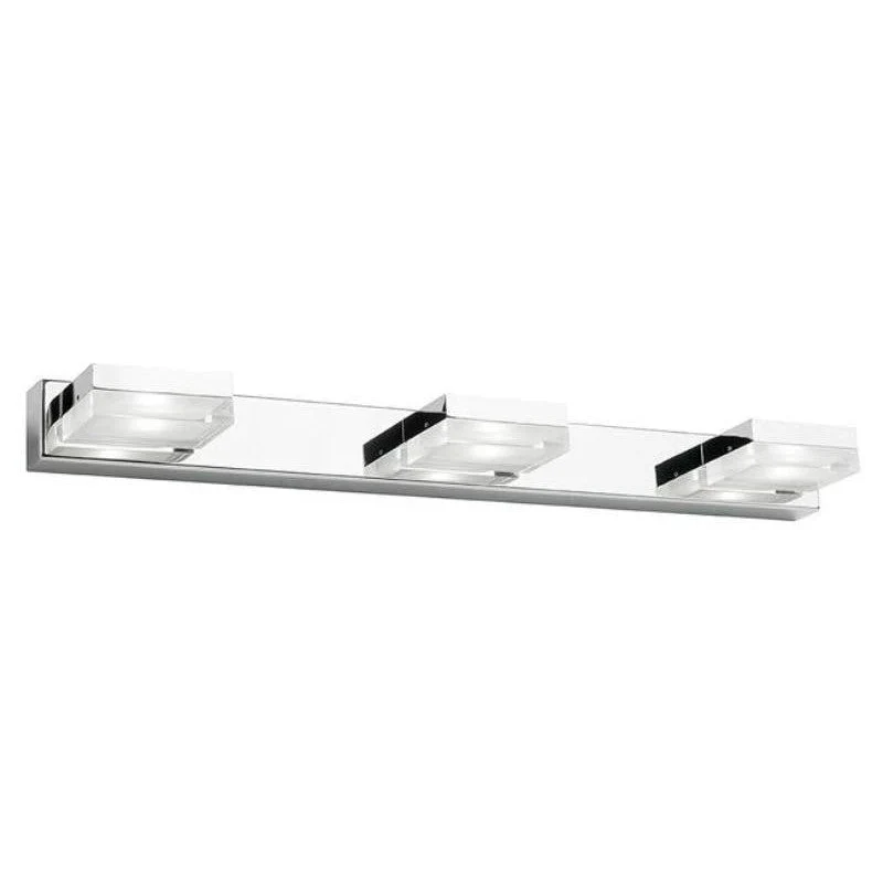 Cube LED Vanity Light 15w 3Lt 4000k in Chrome