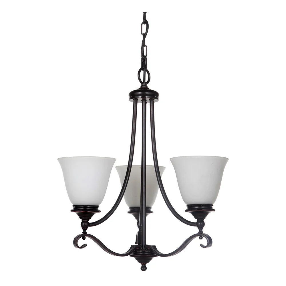 DALLAS 3 Light Chrome or Bronze Pendant Light - Image 2