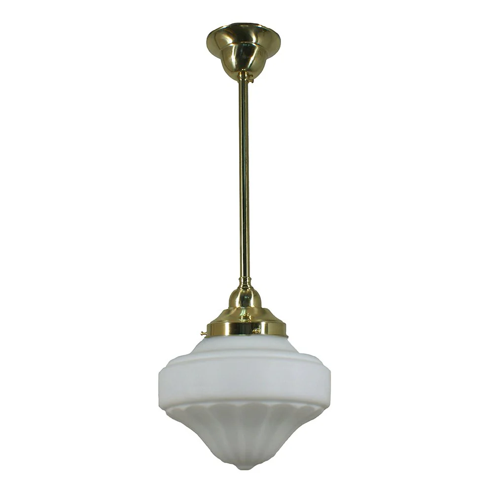 Derby 9" or 13"1 Light ROD Pendant Light - Black/Chrome/Polished Brass/Chrome Retro - Image 3