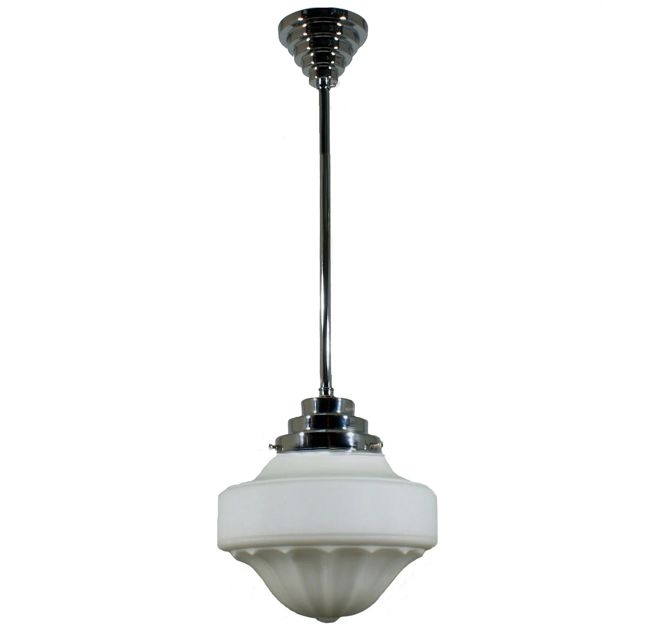 Derby 9" or 13"1 Light ROD Pendant Light - Black/Chrome/Polished Brass/Chrome Retro - Image 4