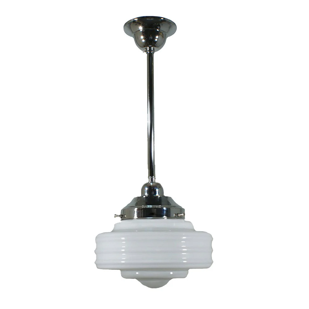 Detroit 8" or 14" 1 Light ROD Pendant Light - Black/Chrome/Polished Brass/Chrome Retro - Image 2