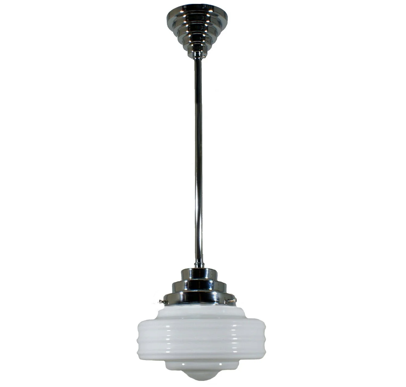 Detroit 8" or 14" 1 Light ROD Pendant Light - Black/Chrome/Polished Brass/Chrome Retro - Image 4