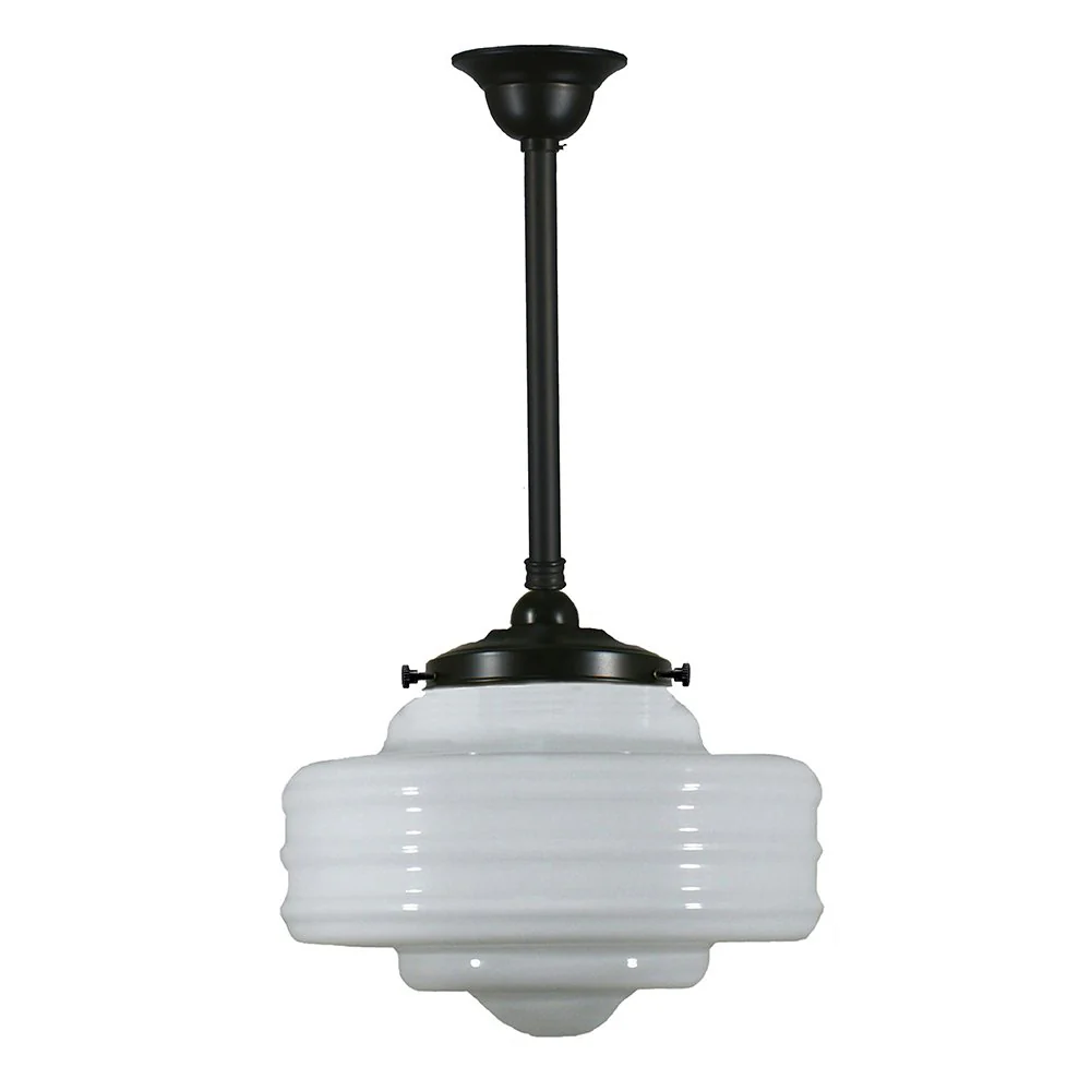 Detroit 8" or 14" 1 Light ROD Pendant Light - Black/Chrome/Polished Brass/Chrome Retro - Image 5