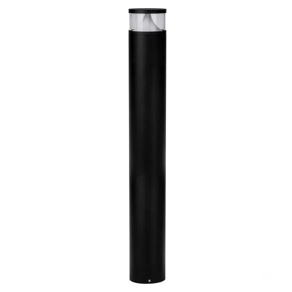 Divad LED Bollard Light Large Round Tri Colour 240v/24v in Black